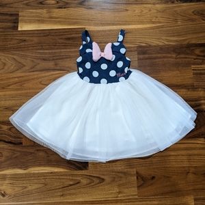 3T Disney Minnie mouse Dress polka dot with tutu